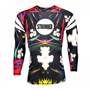 Удобни деца BJJ GI Rash Guard, обрив охрана за жена с пълен печат